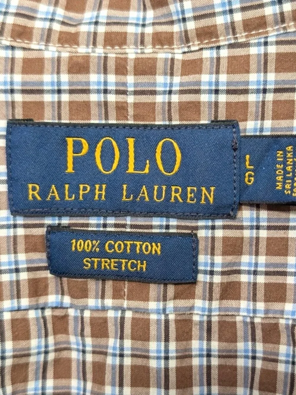 Polo Ralph Lauren check-patterned long-sleeve shirt M's L  $193